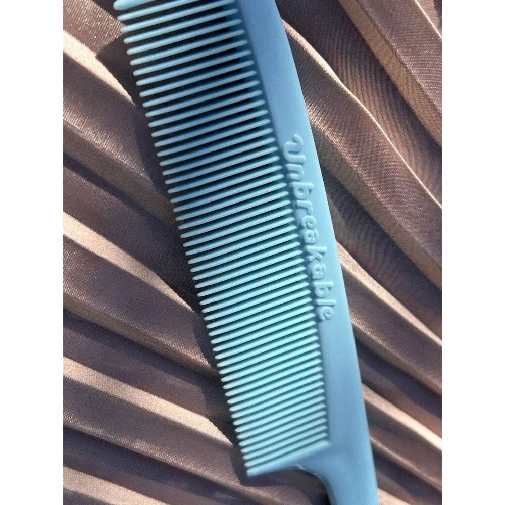 Vintage Blue “Unbreakable” Rat Tail Comb